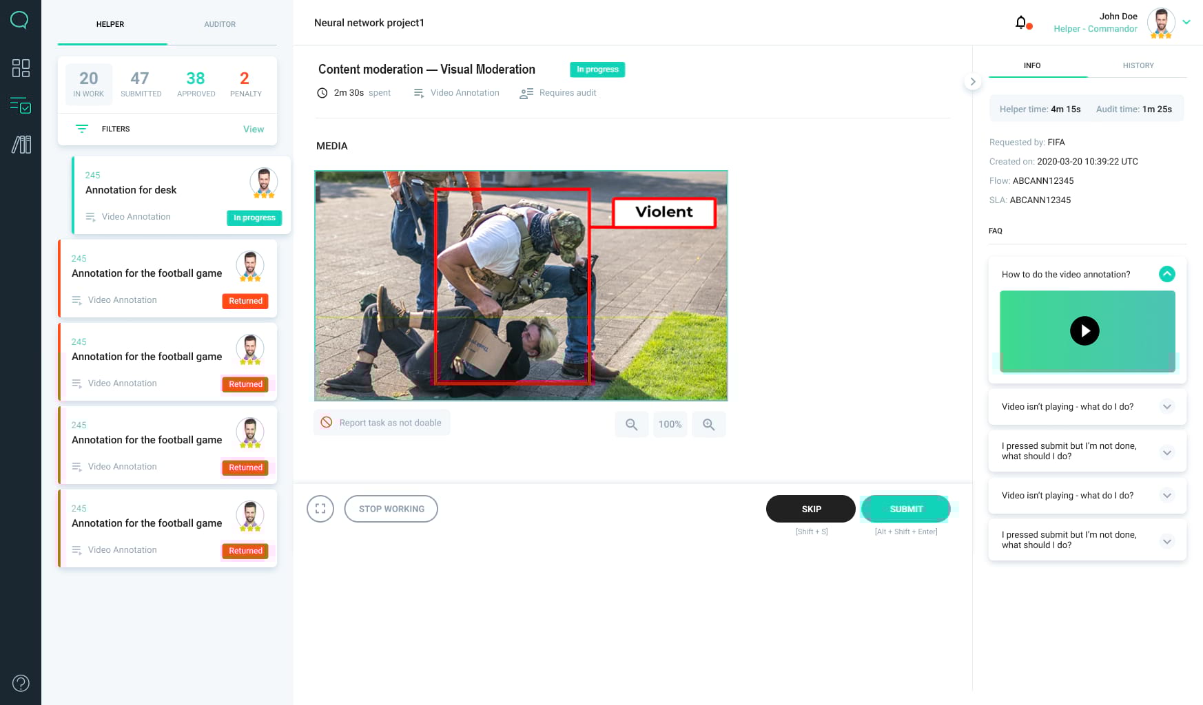 Content moderation — Visual Moderation