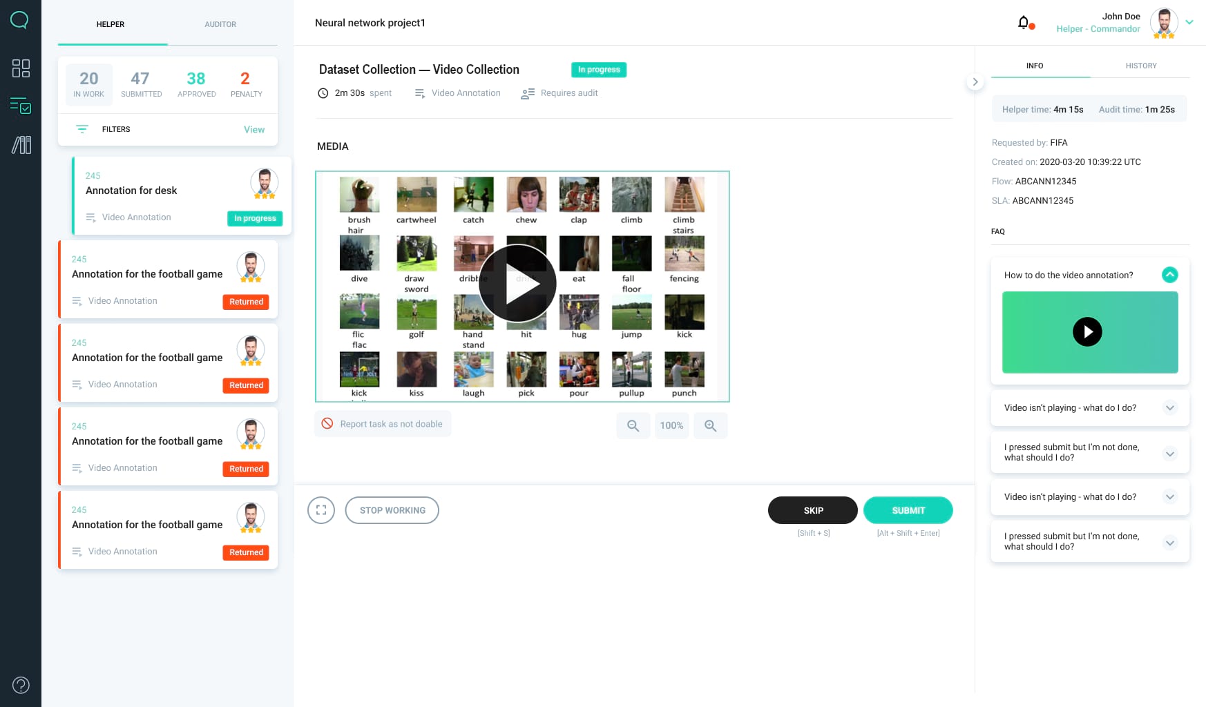 Dataset Collection — Video Collection