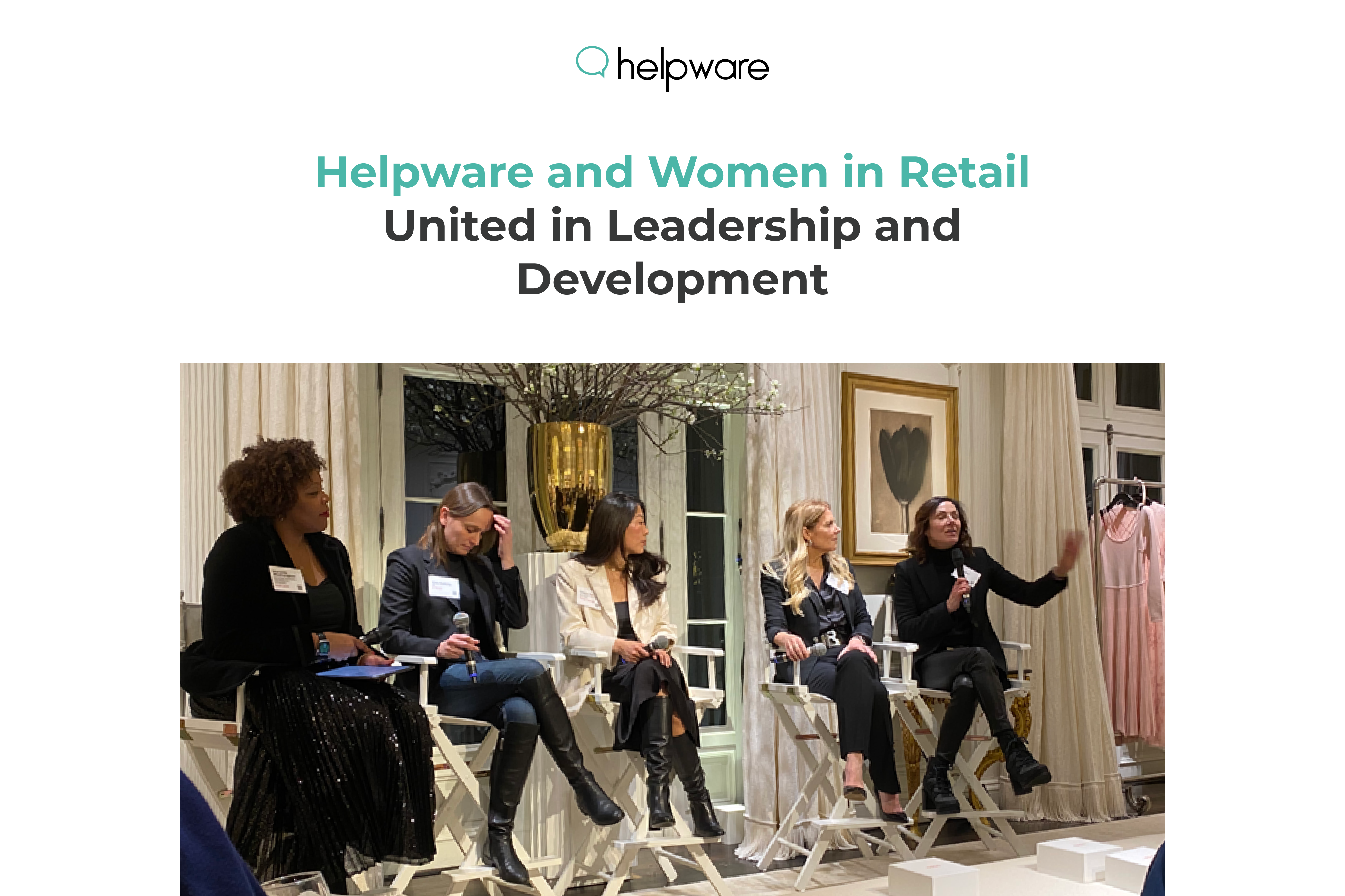 Helpware Executives Sponsor and Join Women in Retail Conference, Focusing on Female Leadership and Philanthropy